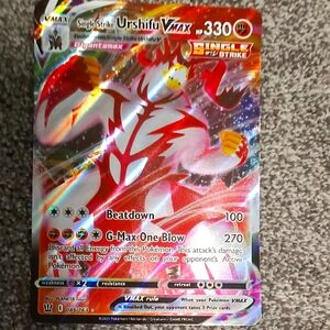 Jumbo Urshifu VMAX Single Strike Pokémon Card